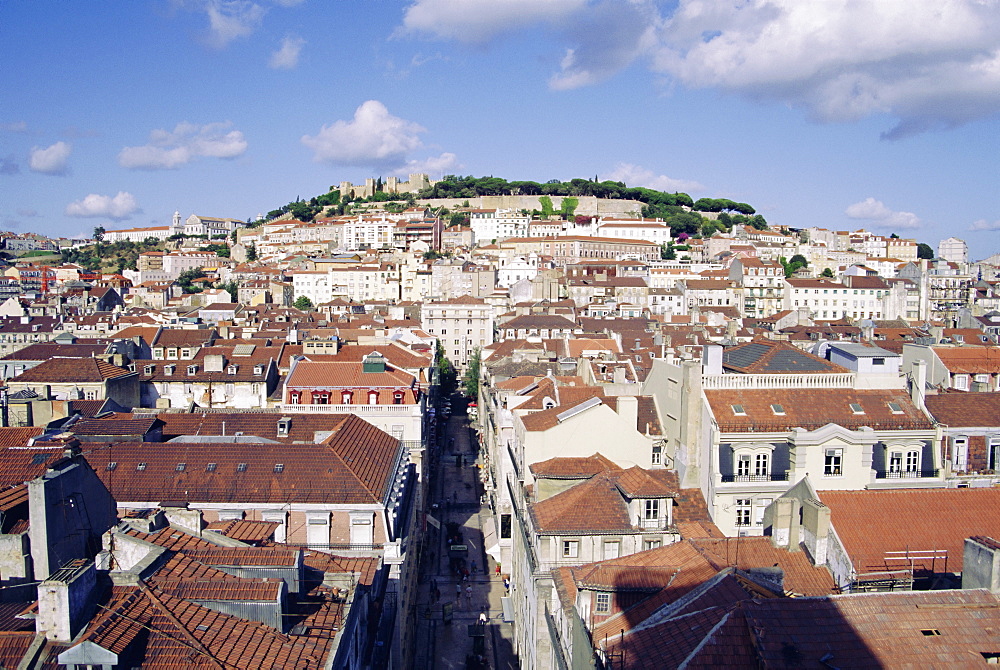 City and St. George's Castle, Lisbon, Portugal, Europe