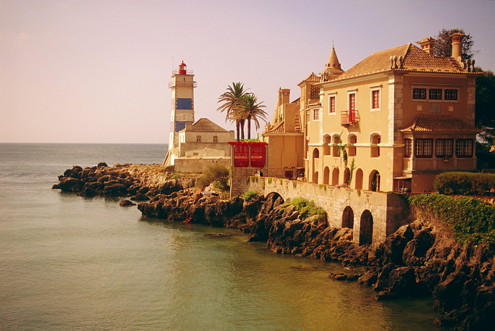 The lighthouse, Cascais, Estremadura, Portugal, Europe