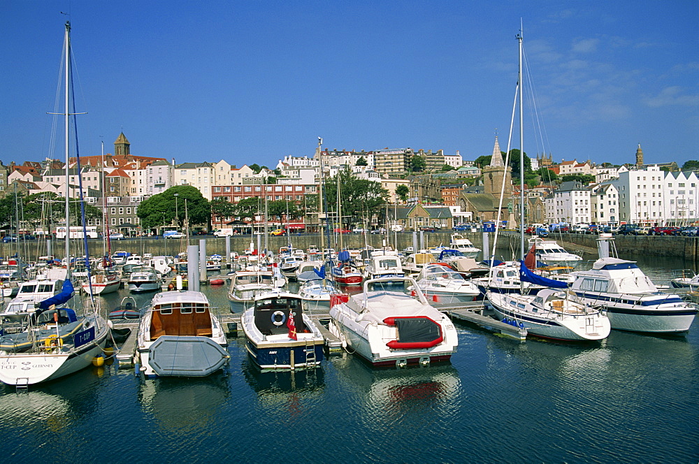 Marina at St. Peter Port, Guernsey, Channel Islands, United Kingdom, Europe