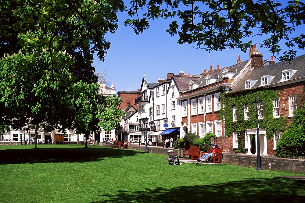 Cathedral Close, Exeter, Devon, England, United Kingdom, Europe