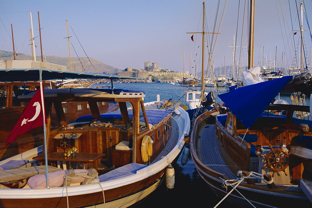 The harbour, Bodrum, Anatolia, Turkey, Asia Minor, Asia