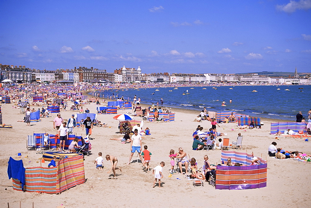 The beach, Weymouth, Dorset, England, United Kingdom, Europe