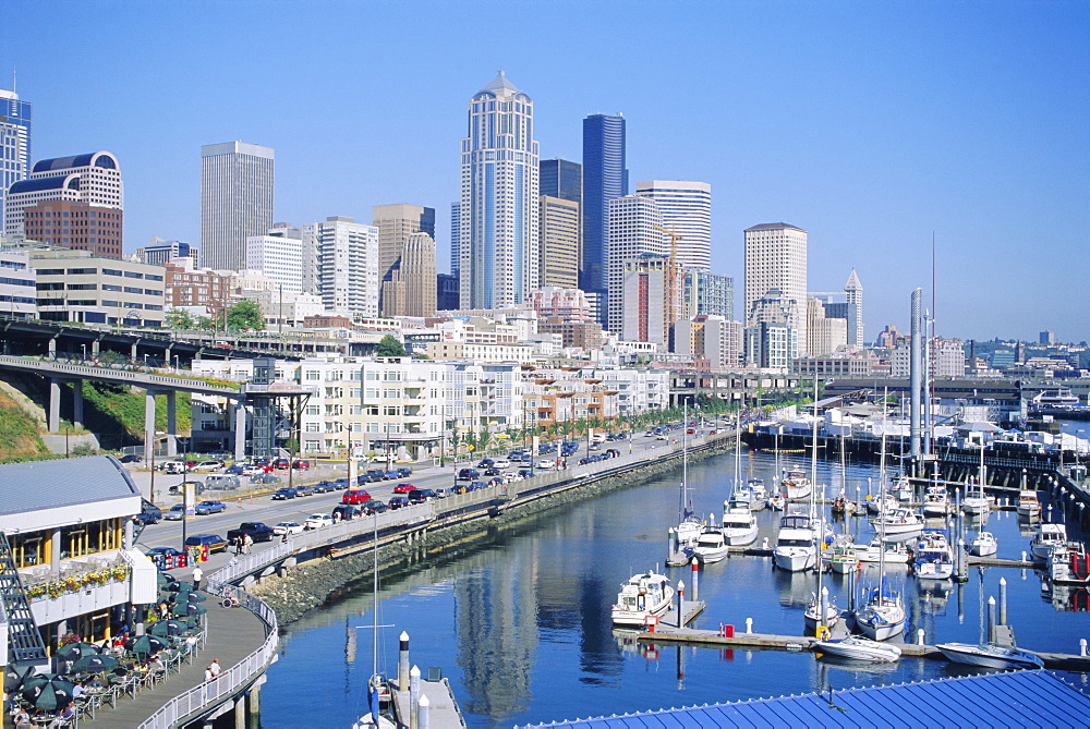 Waterfront and skyline of Seattle, Washington State, USA