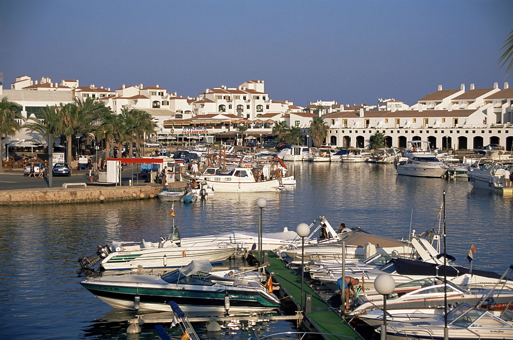 Marina, Cala En'Bosch, Menorca, Balearic Islands, Spain, Mediterranean, Europe