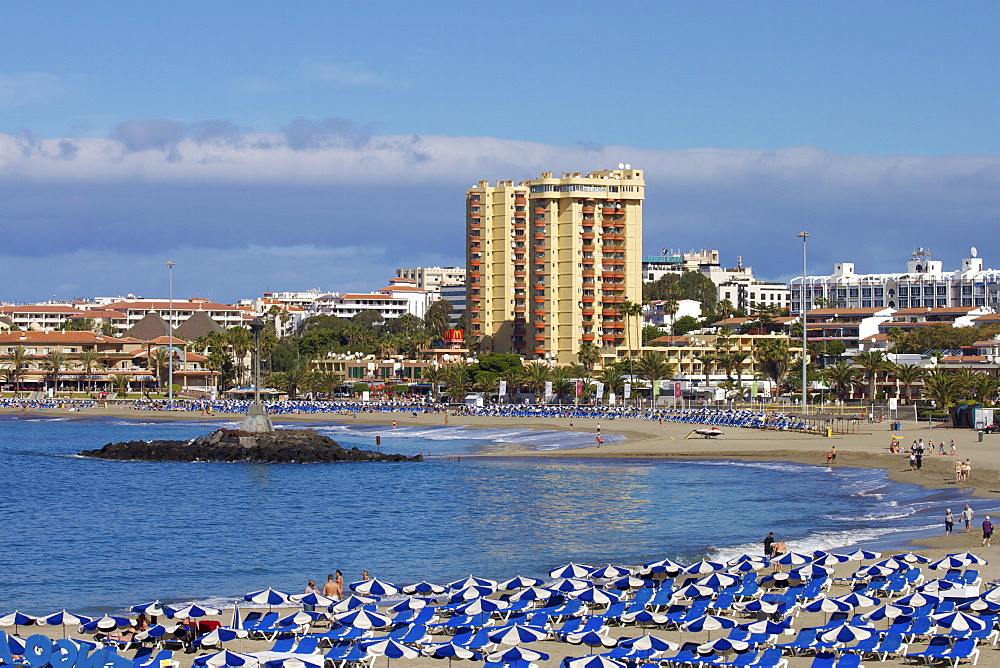 Playa de las Vistas, Los Cristianos, Tenerife, Canary Islands, Spain, Atlantic, Europe