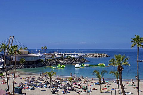 Playa Torviscas, Playa de las Americas, Tenerife, Canary Islands, Spain, Atlantic, Europe