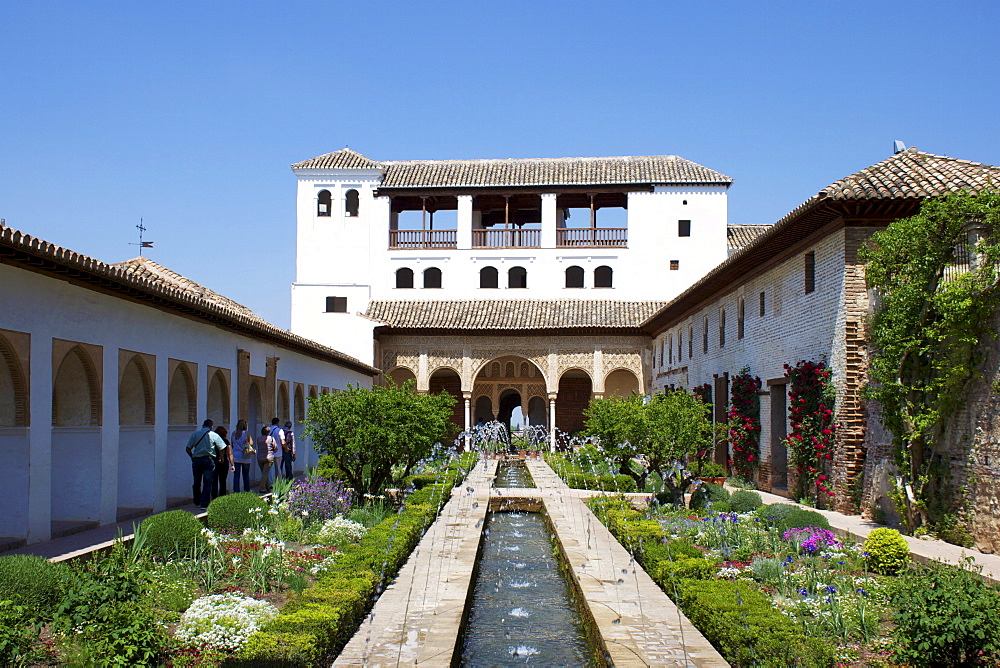 Generalife, Alhambra Palace, UNESCO World Heritage Site, Granada, Andalucia, Spain, Europe