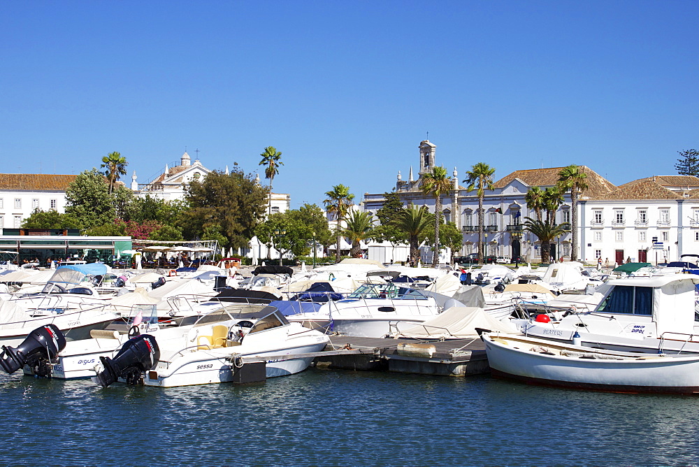 Marina and Old Town, Faro, Algarve, Portugal, Europe