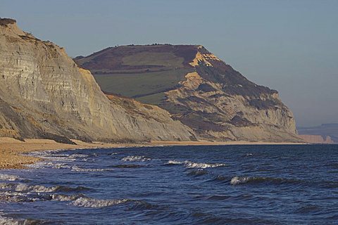 Golden Cap, Jurassic Coast, UNESCO World Heritage Site, Dorset, England, United Kingdom, Europe