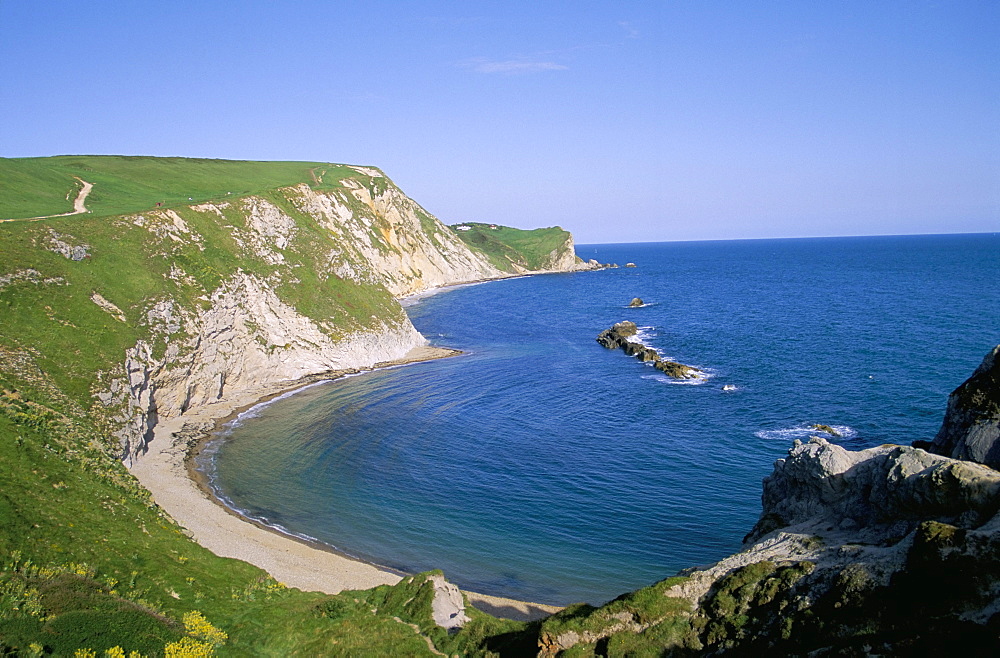 St. Oswald's Bay and Brandy Bay, Dorset, England, United Kingdom, Europe