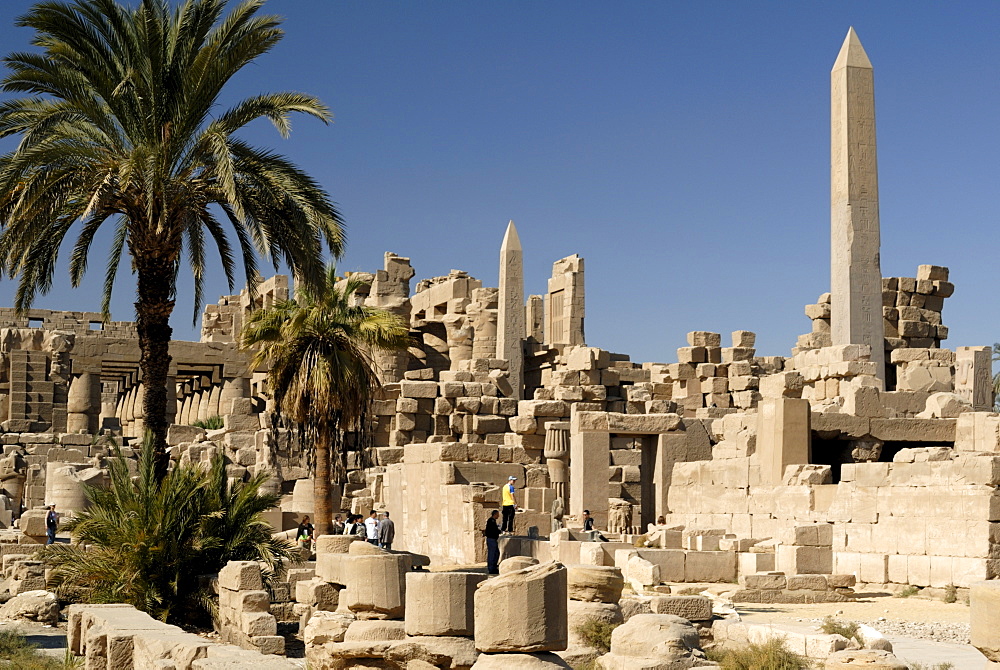 Obelisks, Temple of Karnak, near Luxor, Thebes, UNESCO World Heritage Site, Egypt, North Africa, Africa