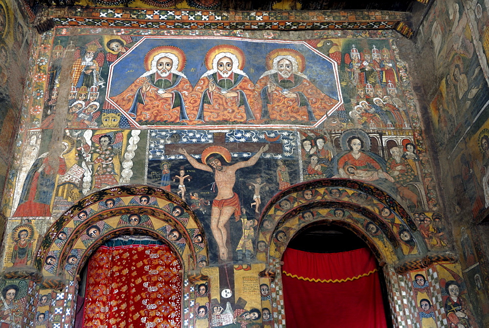 Debre Birhan Selassie church, Gondar, Ethiopia, Africa