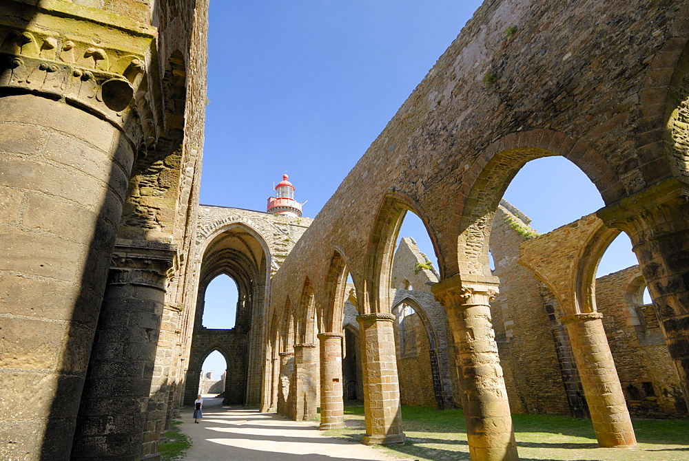 Saint Mathieu's Abbey near Brest, Brittany, France, Europe