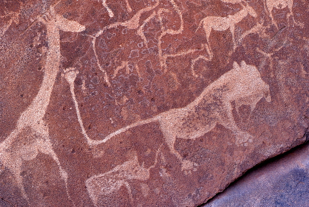 Rock engravings, UNESCO World Heritage Site, Twyfelfontein, Namibia, Africa