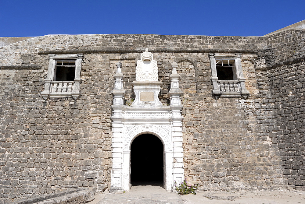 Entrance to San Sebastian Fort built in 1558, UNESCO World Heritage Site, Mozambique Island, Mozambique, Africa