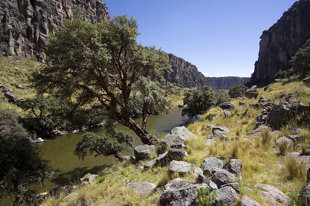 River Apurimac in the Andes, Peru, South America