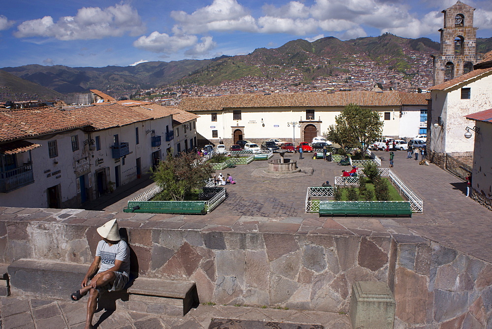 Plaza San Blas, Cuzco, Peru, South America 