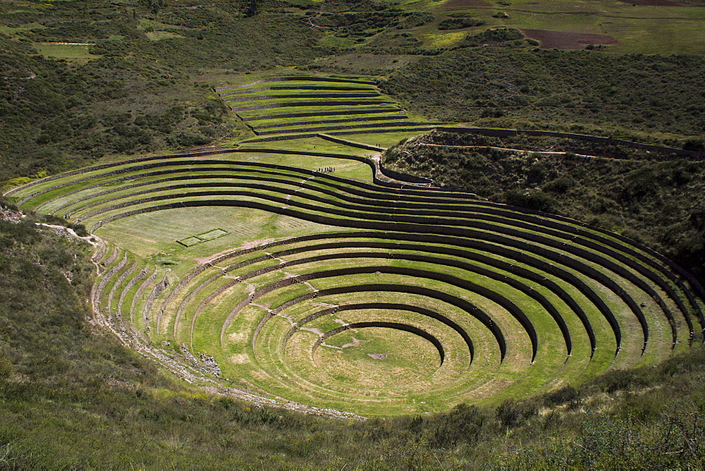 Inca agricultural research station, Moray, Peru, South America 