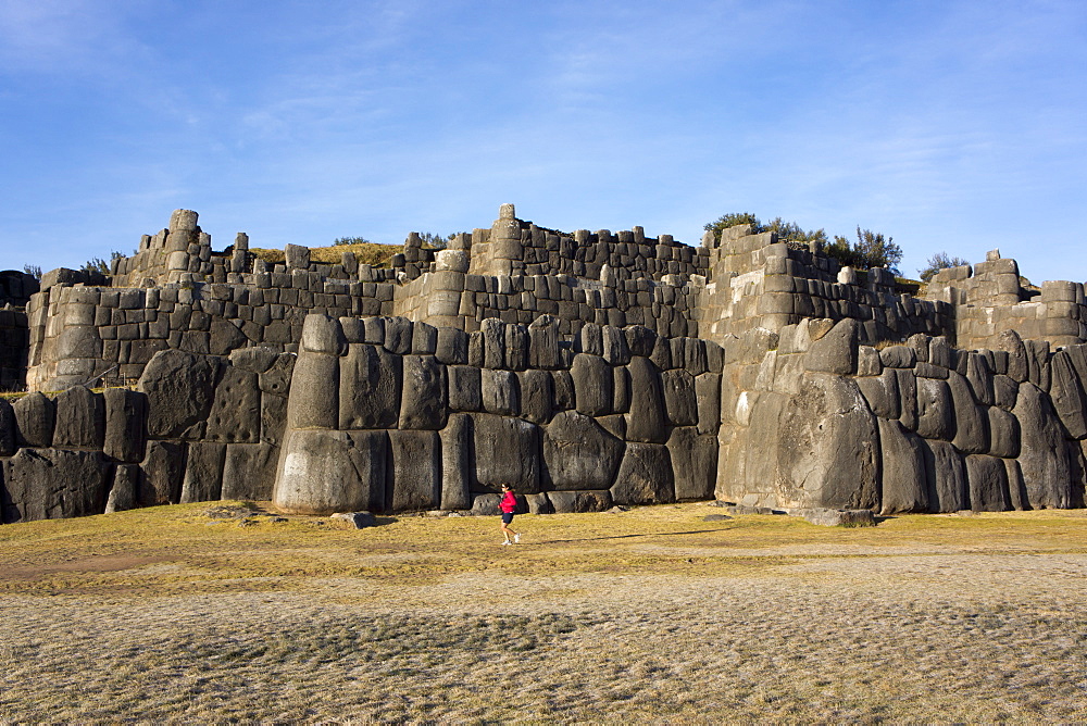 Sacsayhuaman the former capital of the Inca empire, UNESCO World Heritage Site, Cuzco, Peru, South America