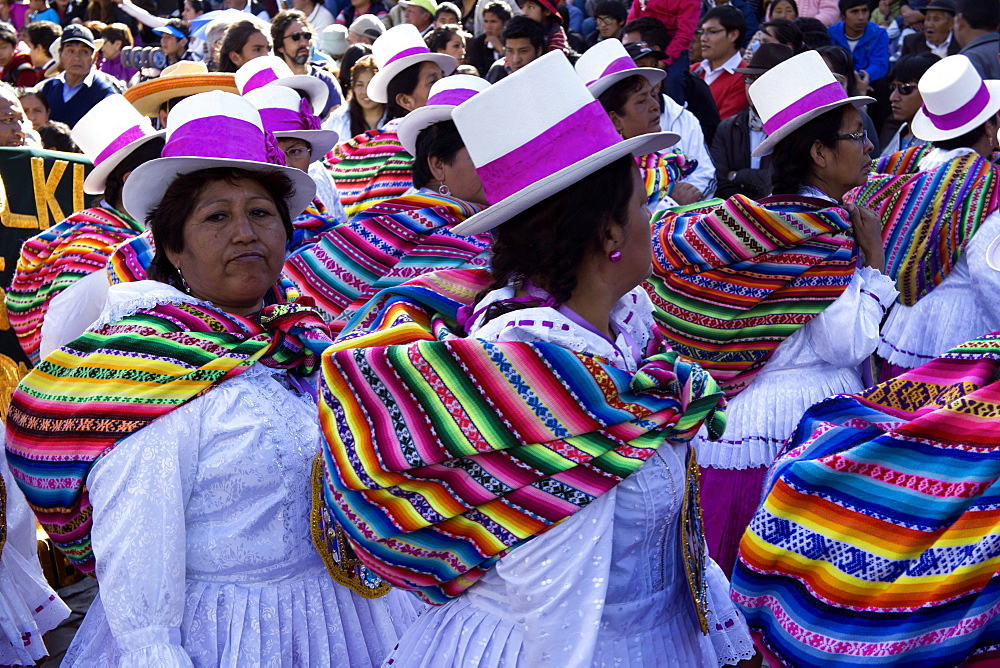 The festivities of Corpus Christi, the most important religious festival in Peru, held in Cuzco, Peru, South America