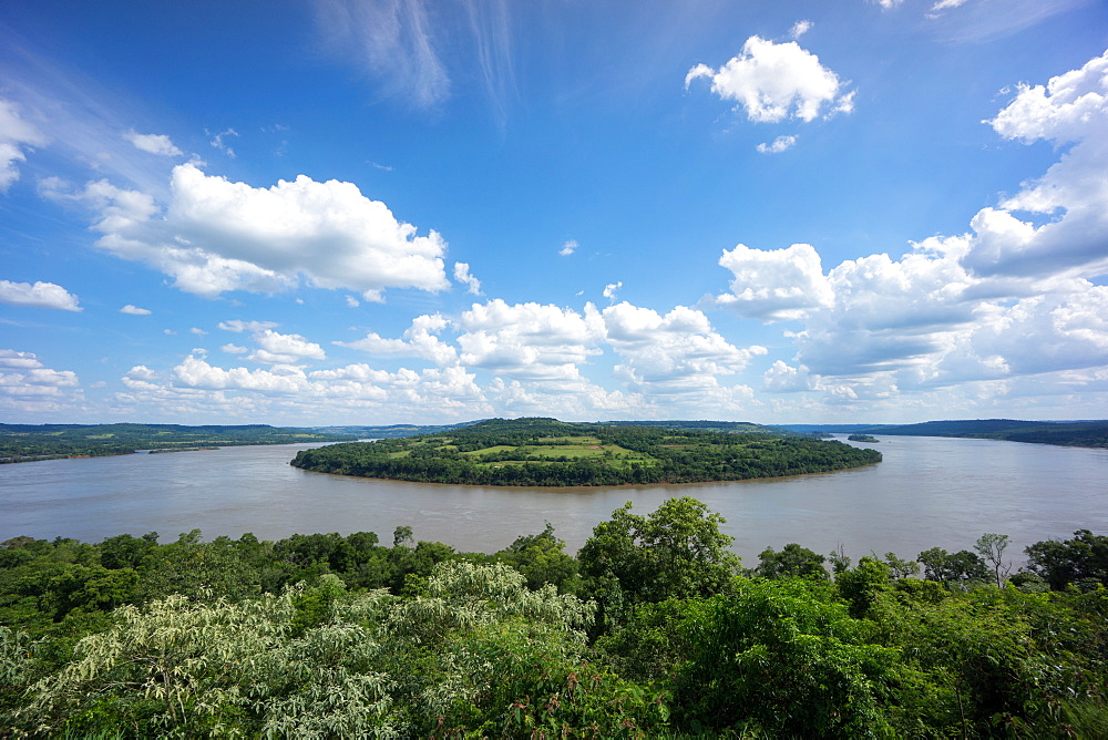 Uruquay River and border with Brazil, Uruguay, South America