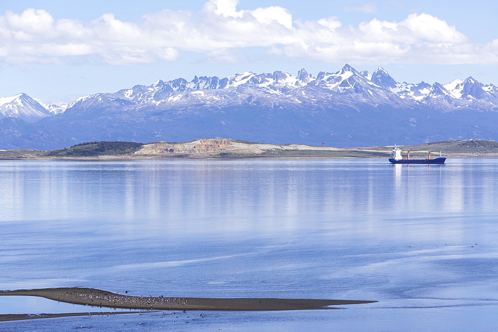 Ushuaia anchorage, Tierra del Fuego, Patagonia, Argentina, South America