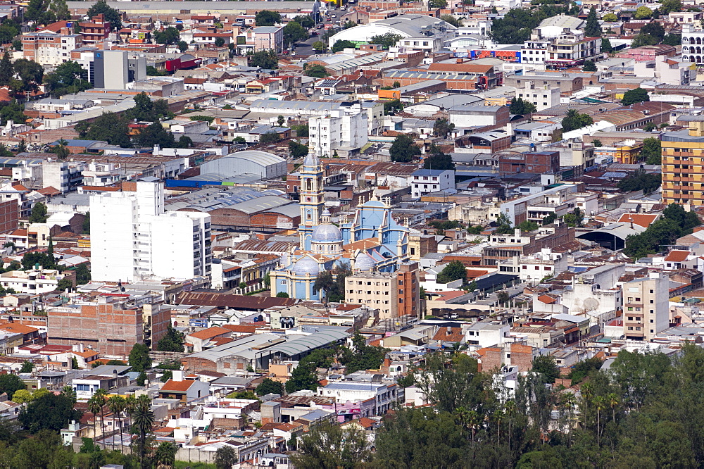 Aerial view of Salta, Argentina, South America