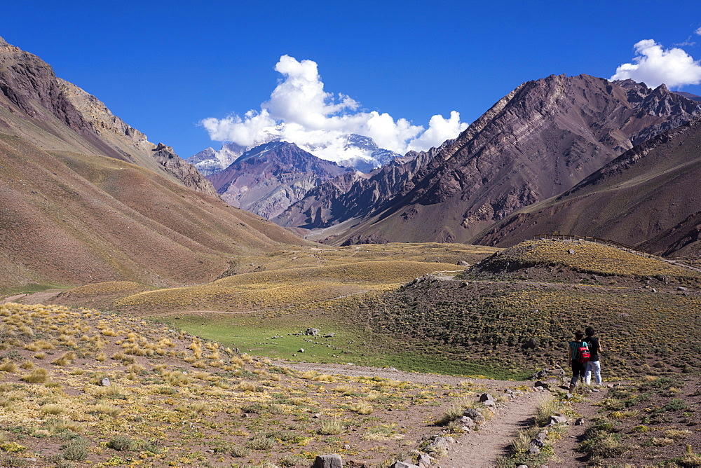 Aconcagua Park, highest mountain in South America, Argentina, South America