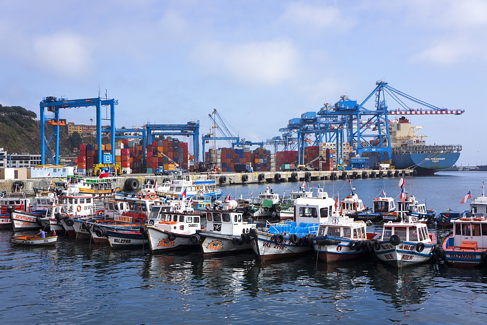 Harbour, Valparaiso, UNESCO World Heritage Site, Chile, South America