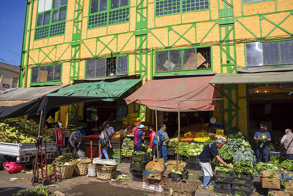 Central market, Valparaiso, UNESCO World Heritage Site, Chile, South America