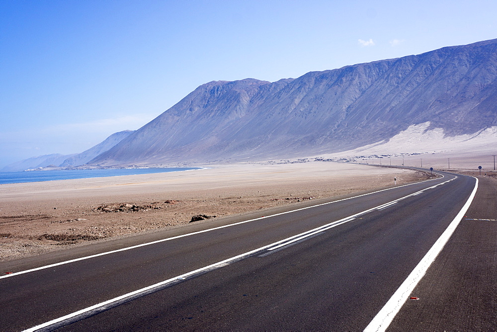 Coastal road, Atacama Desert, Chile, South America