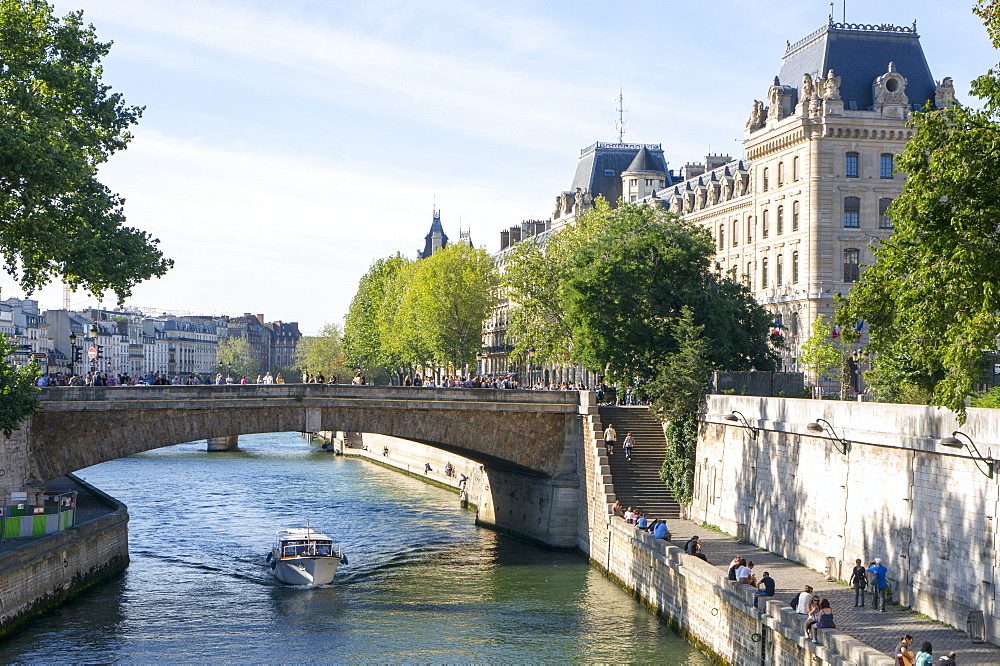 View of the River Seine, Paris, France, Europe