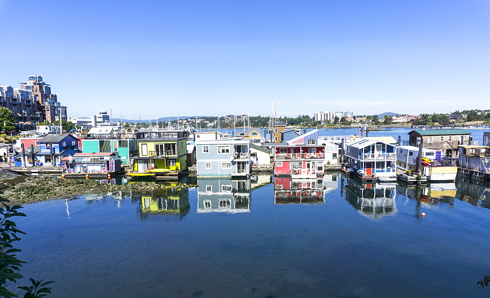 House boats, Victoria, Vancouver Island, British Columbia, Canada, North America