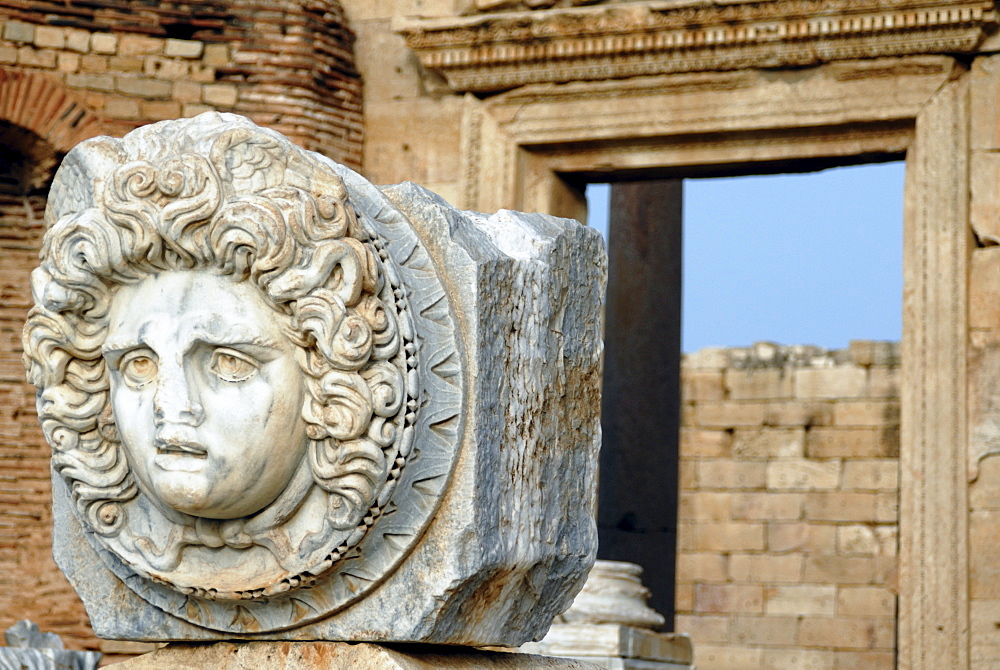 Severan forum, Leptis Magna, UNESCO World Heritage Site, Libya, North Africa, Africa