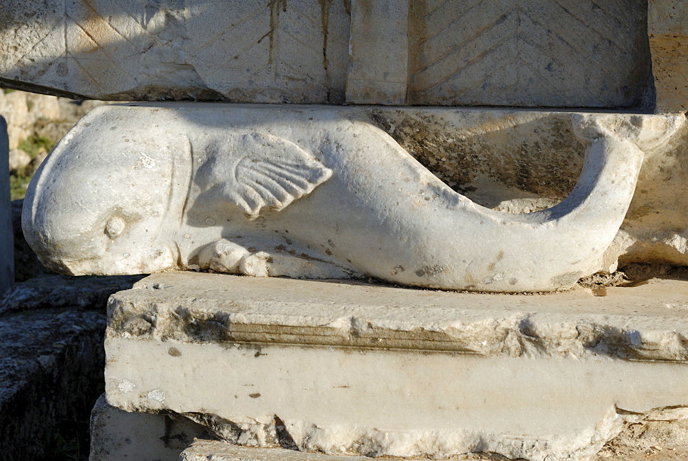 Naval monument, Cyrene, UNESCO World Heritage Site, Libya, North Africa, Africa