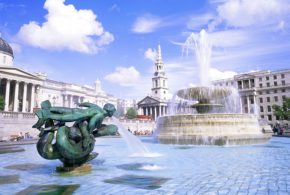 Trafalgar Square, London, England, United Kingdom, Europe