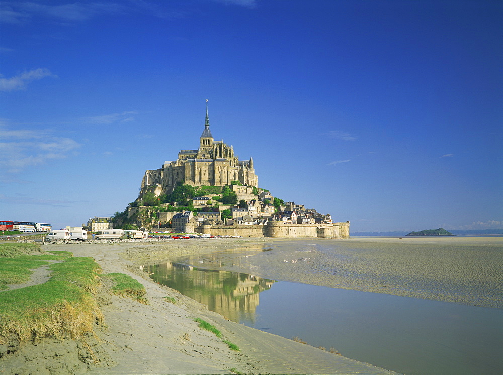 Mont St. Michel, UNESCO World Heritage Site, La Manche region, Basse-Normandie, France, Europe