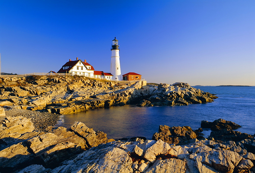 Portland Head lighthouse, Cape Elizabeth, Maine, New England, USA