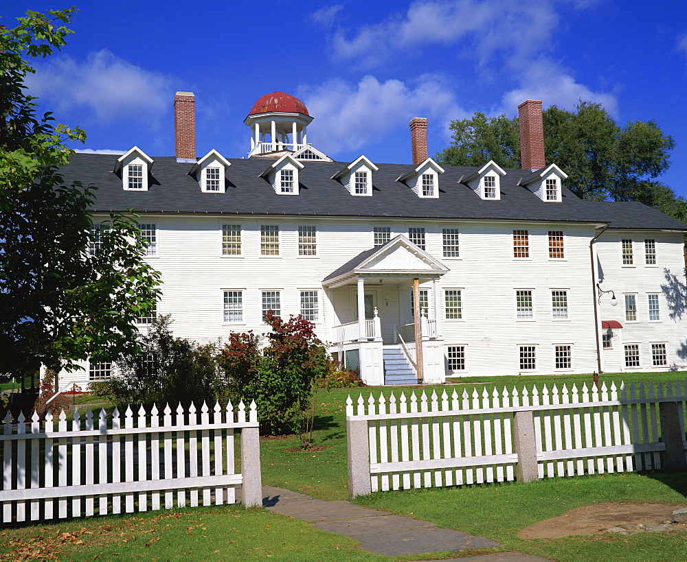 Wooden house in the Shaker village of Canterbury, New Hampshire, New England, United States of America, North America