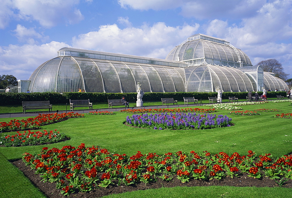 The Palm House, the Royal Botanic Gardens at Kew (Kew Gardens), UNESCO World Heritage Site, London, England, United Kingdom, Europe