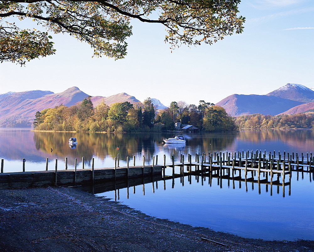 Derwent Water from Keswick, Lake District, Cumbria, England, United Kingdom, Europe