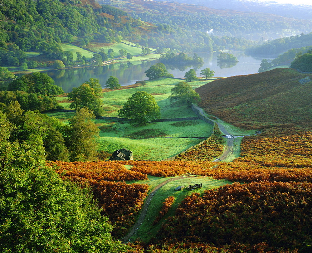 Rydal Water, Lake District National Park, Cumbria, England, UK