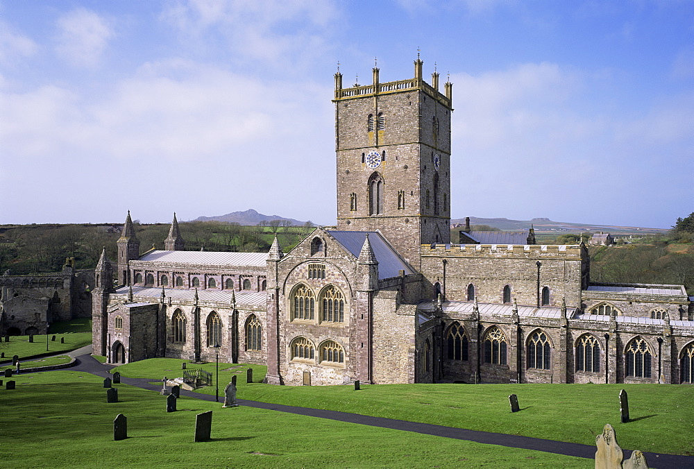 St. David's Cathedral, Pembrokeshire, Wales, United Kingdom, Europe