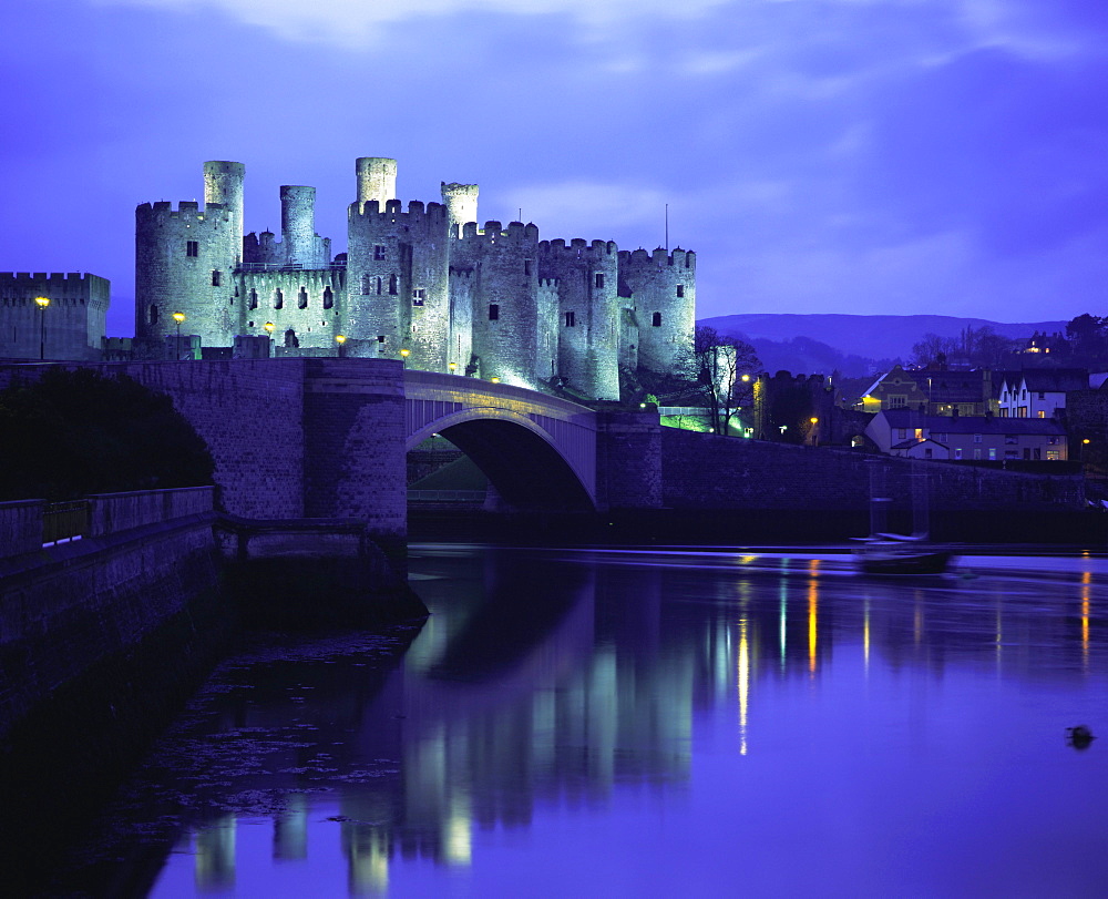 Conwy (Conway) Castle, UNESCO World Heritage Site, Gwynedd, North Wales, UK, Europe