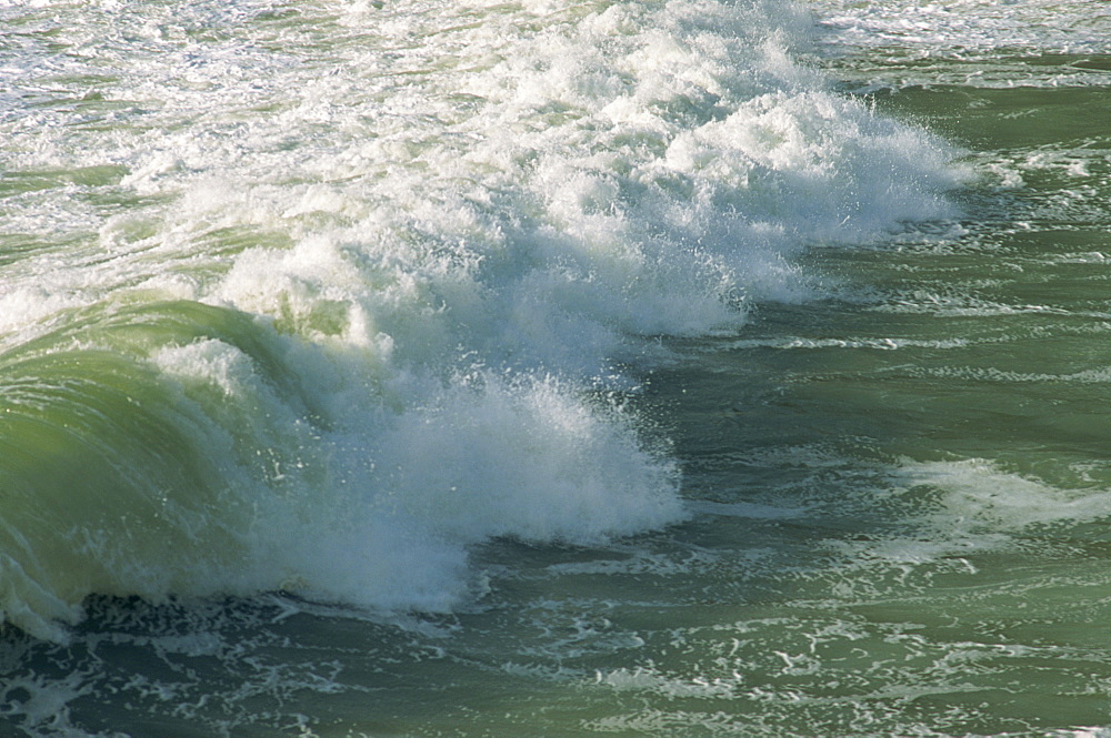 Waves on the coast of Pembrokeshire, Wales, United Kingdom, Europe