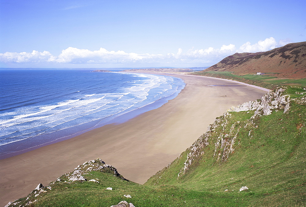 Rhossili Bay, Gower Peninsula, Wales, United Kingdom, Europe