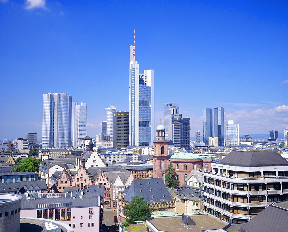 City skyline, Frankfurt-am-Main, Hessen, Germany, Europe