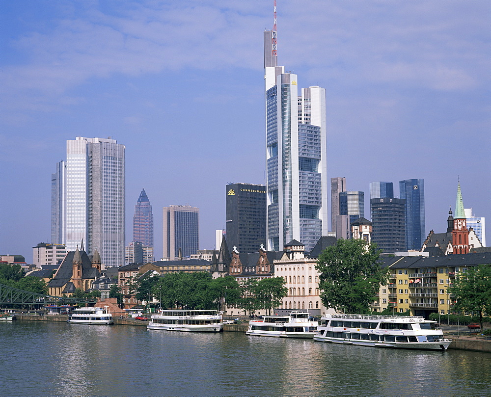 City skyline, Frankfurt am Main, Germany, Europe