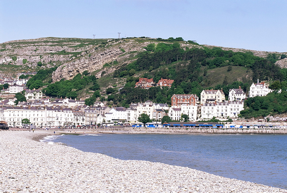 Beach and Great Orme, Llandudno, Conwy, Wales, United Kingdom, Europe