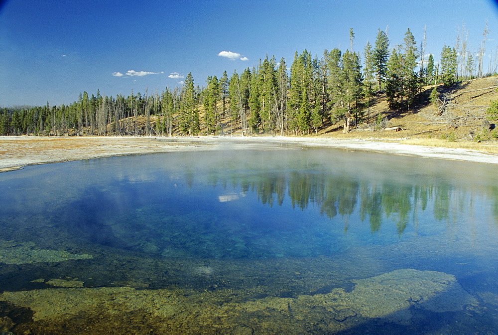 Beauty Pool in Upper Geyser Basin, Yellowstone National Park, UNESCO World Heritage Site, Wyoming, United States of America (U.S.A.), North America